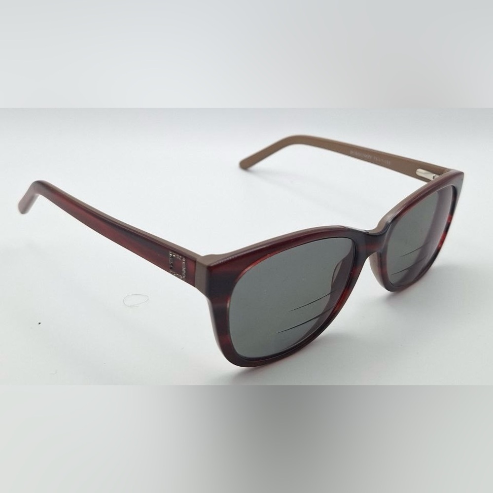 St. Moritz Burgundy Oval Sunglasses Frames Only